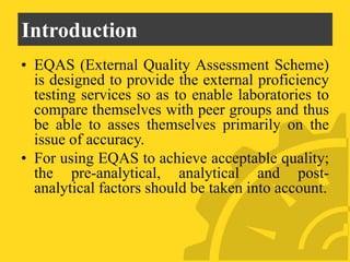 Guidelines for utilizing proficiency testing reports to improve quality ...