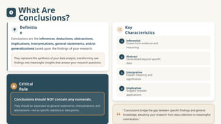 Guidelines for Writing Conclusions in Research | PPTX