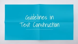 Comprehensive Guidelines for Constructing Effective Standardized and ...