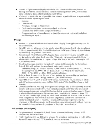 Guidelines mng hemophilia | PDF