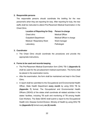Guidelines on prevention and management of tuberculosis for hc ws in ...