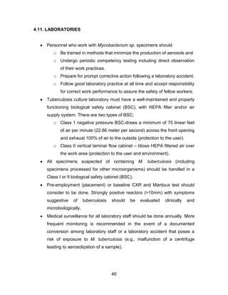 Guidelines on prevention and management of tuberculosis for hc ws in ...