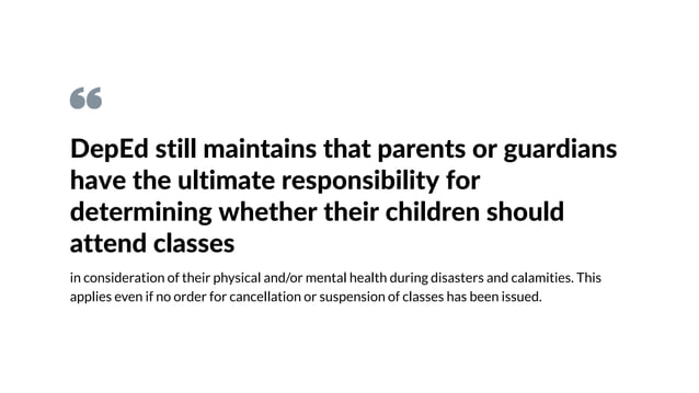 Guidelines on the Cancellation or Suspension of Classes and Work in ...