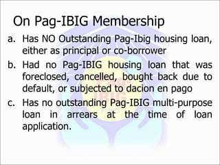 Guidelines On The Pag Ibig Fund End User Home | PPS