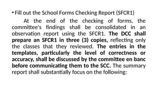 Sfcc Transcript Analysis Form Guidelines on the preparation and checking of school forms.pptx