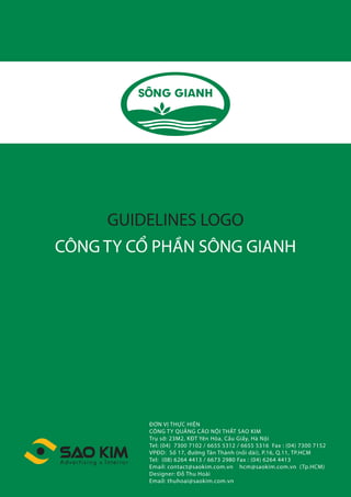Song Gianh Logo Guidelines - Ho so thuong hieu cong ty phan bon Song Gianh