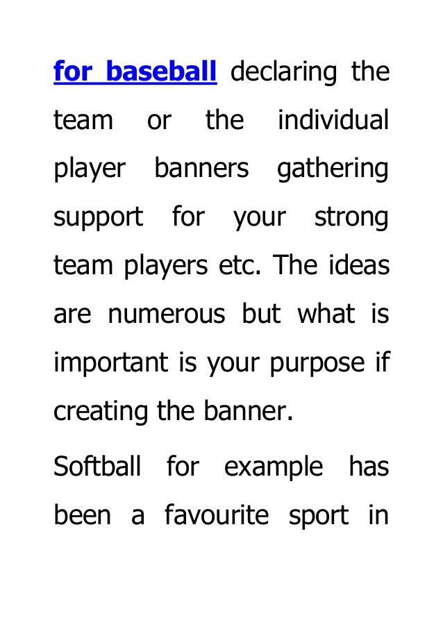 Guidelines To Design A Sports Banner