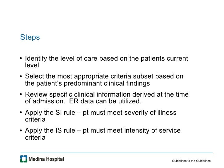 What are Milliman Care Guidelines?