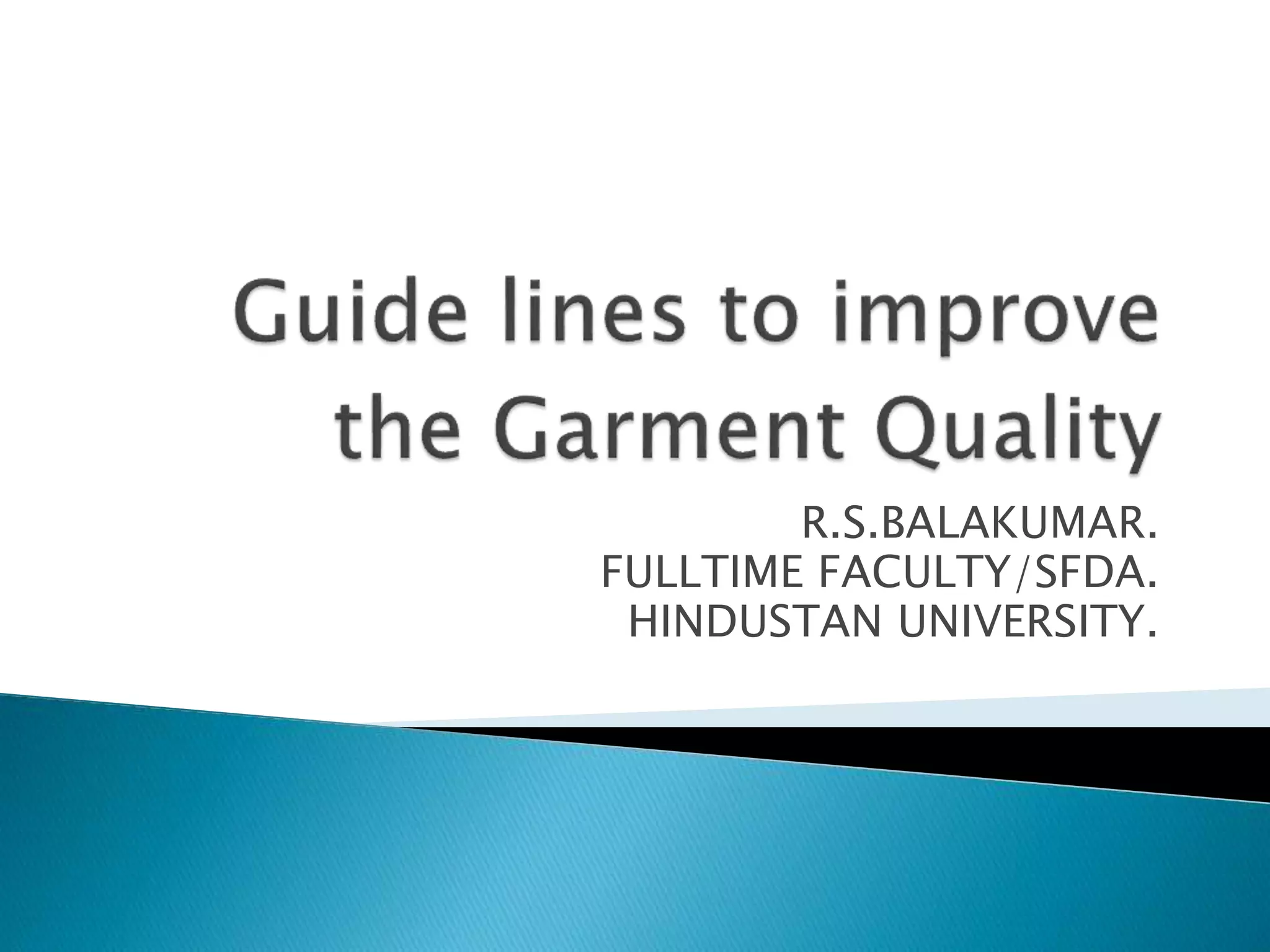 R.S.BALAKUMAR.
FULLTIME FACULTY/SFDA.
HINDUSTAN UNIVERSITY.
