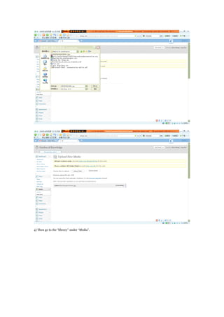 4) Then go to the library under Media.