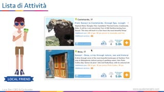 Luca Sini | CEO & Co-founder www.guidemeright.com
Lista di Attività
LOCAL FRIEND
 