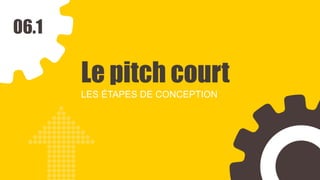 06.1
Le pitch court
LES ÉTAPES DE CONCEPTION
 