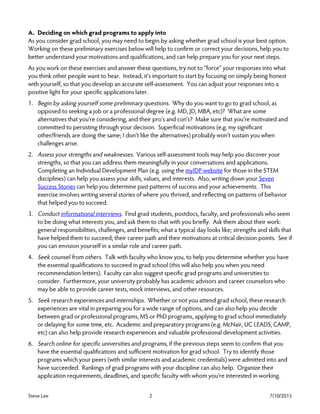 Guide on Getting into Grad School 2015-07 | PDF