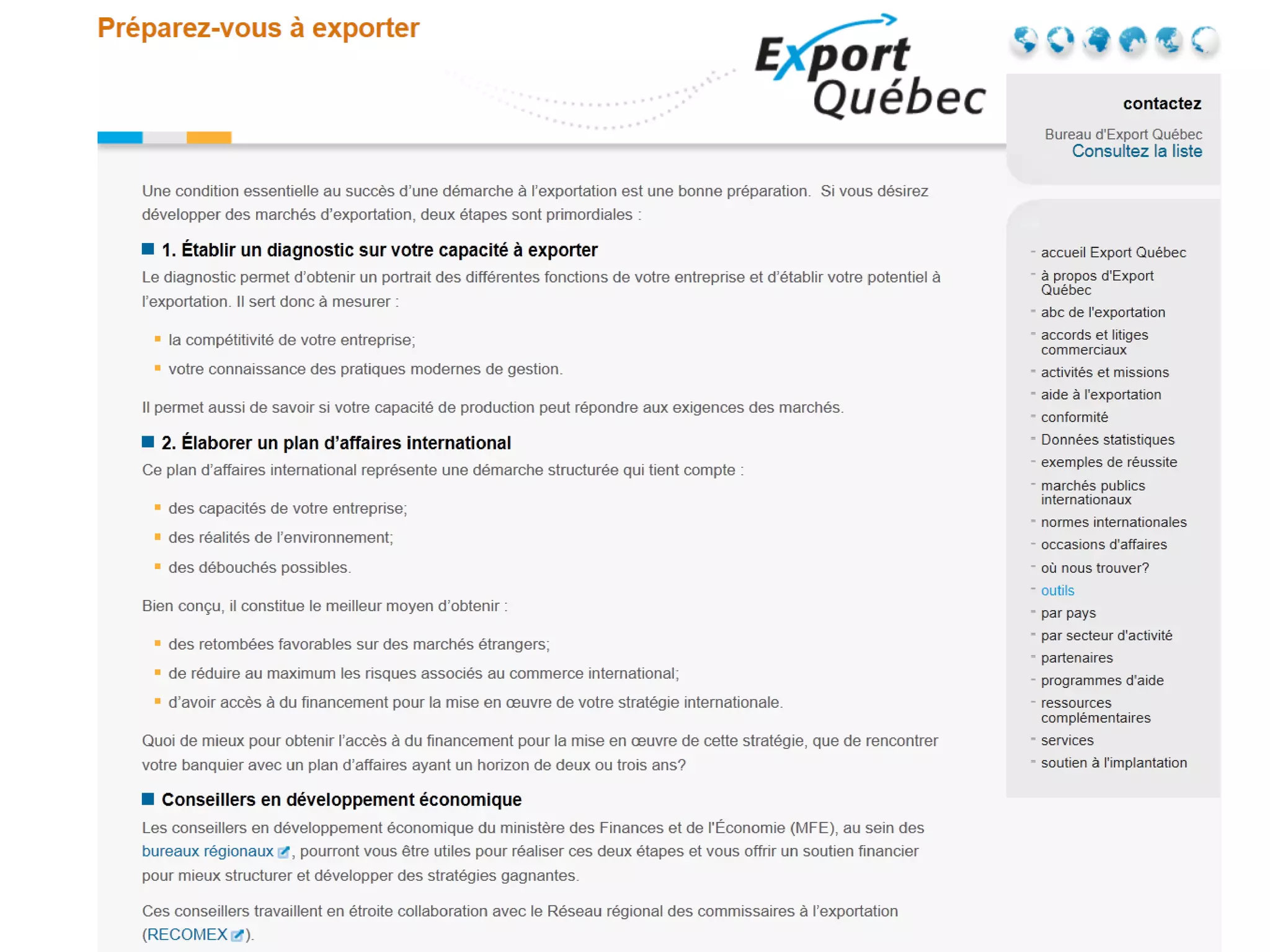 Guide d'exportation pas-à-pas
 