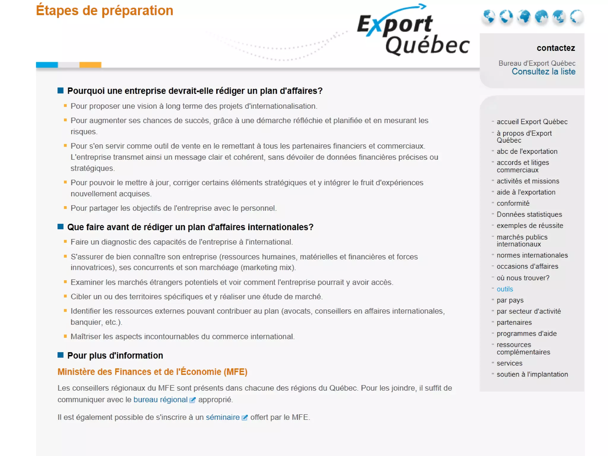Guide d'exportation pas-à-pas
 
