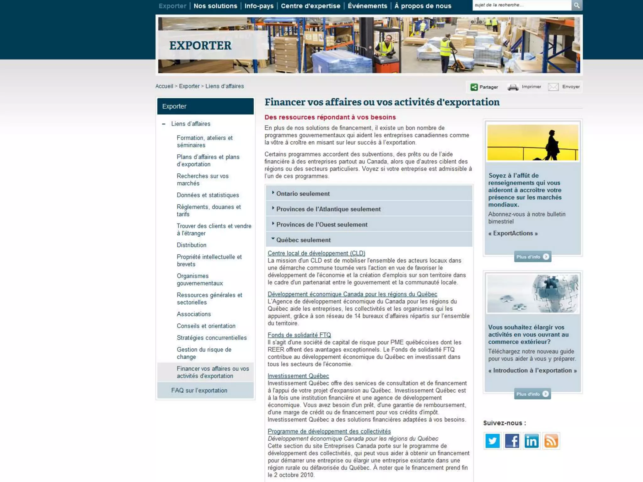 Guide d'exportation pas-à-pas
 