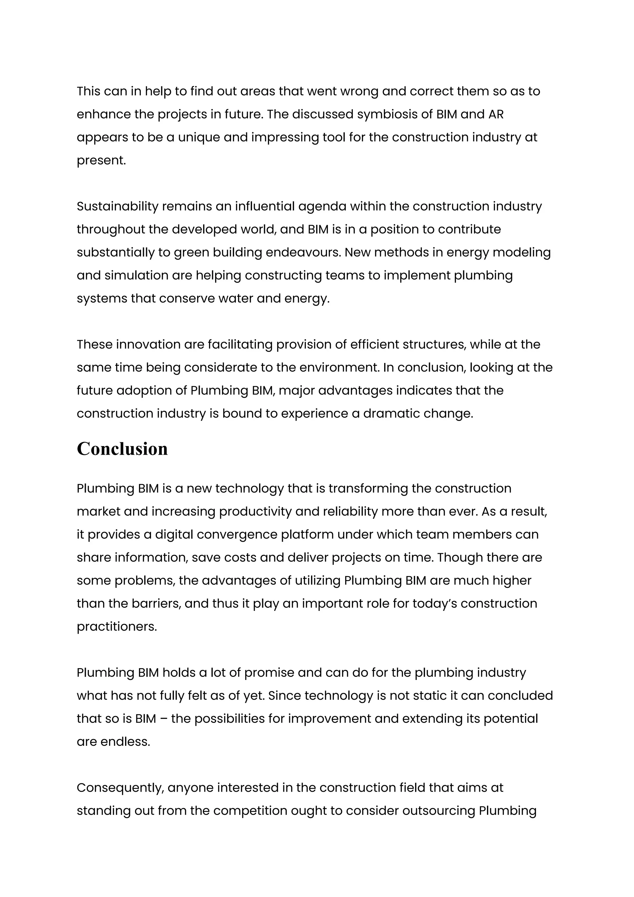 Guide Plumbing BIM Modeling in Modern Construction Industry | PDF