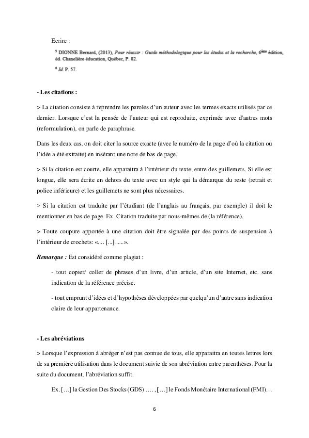 Guide Pratique Pour La Redaction Du Memoire De Fin D Etudes