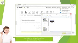 Individua sul tuo pc la tua foto
quindi clicca su «Apri»
 