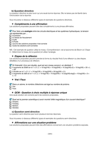 Directive Question Guide d'aide à la formulation de questions | PDF