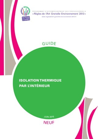 Isolation thermique des murs en doublage PSE BA13 13+120MM R=3.8