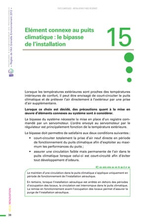 39
PROGRAMMED’ACCOMPAGNEMENTDESPROFESSIONNELS
«Règlesdel’ArtGrenelleEnvironnement2012»Neuf-Rénovation
PUITS CLIMATIQUES – ...