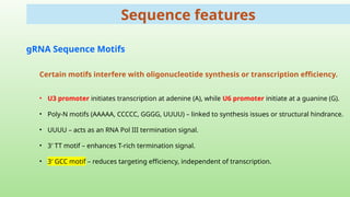 Guide RNA Design for High-Efficiency CRISPR/Cas9 Genome Editing | PPTX