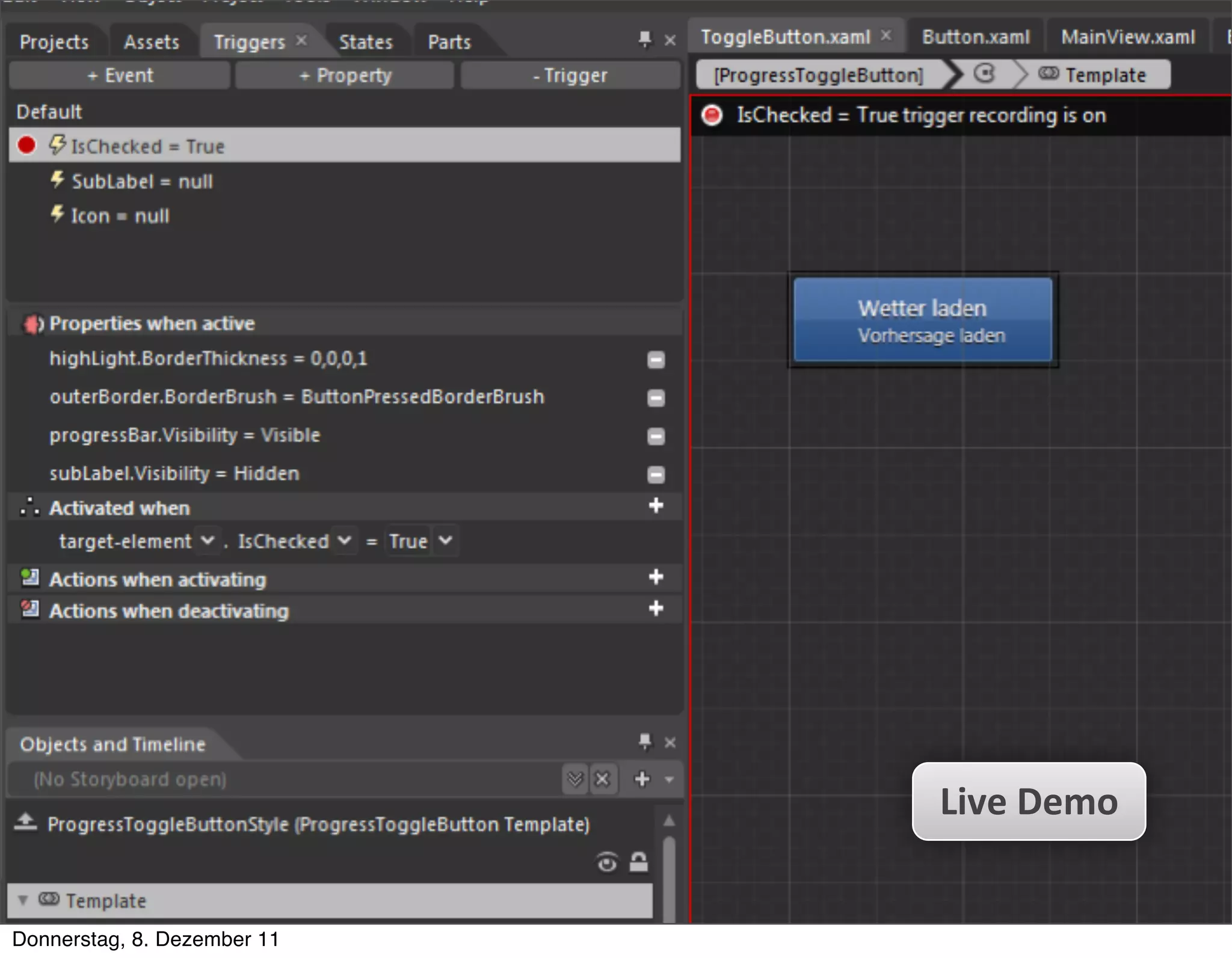 THE CONFERENCE
                                                                                                                                                         FOR BETTER USER INTERFACES





                 Umsetzung




                                                                                                                                                                                                                                                Live+Demo




         Sponsoren:                                                                                                                                                  Veranstalter:
   Donnerstag, 8. Dezember 11
 