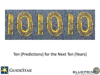 Ten (Predictions) for the Next Ten (Years) 