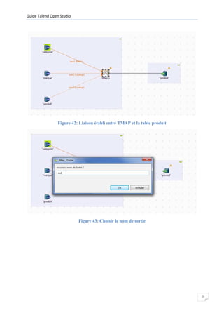 Guide Talend Open Studio




                Figure 42: Liaison établi entre TMAP et la table produit




                           Figure 43: Choisir le nom de sortie




                                                                           25
 