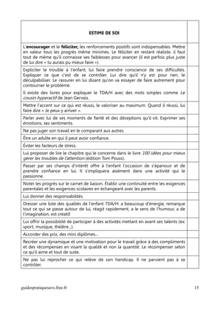 Expliciter Guide tdah | PDF