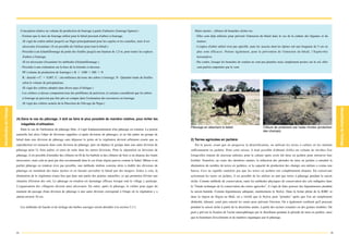 Conception relative au volume de production de fourrage à partir d'arbustes (fourrage ligneux) :                         Haies mortes : clôtures de branches sèches etc.
     - Estimer que le tiers du fourrage utilisé pour le bétail provient d'arbres à fourrage.                                  - Elles sont déjà utilisées pour prévenir l'intrusion du bétail dans le cas de la culture des légumes et du
      (Il s'agit du critère utilisé jusqu'ici au Niger principalement pour les caprins et les camelins, mais il est            manioc.
      nécessaire d'examiner s'il est possible de l'utiliser pour tout le bétail.)                                             - L'espèce d'arbre utilisé n'est pas spécifié, mais les acacias dont les épines ont une longueur de 5 cm ou
     - Procéder à un échantillonnage du poids des feuilles jusqu'à une hauteur de 1,5 m, pour toutes les espèces               plus sont efficaces. Notons également, pour la prévention de l'intrusion du bétail, l ’ E u p h o r b i a
      d'arbres à fourrage.                                                                                                     balsamifera.
      (Il est nécessaire d'examiner les méthodes d'échantillonnage.)                                                          - Par contre, lorsque les branches de soutien ne sont pas plantées mais simplement posées sur le sol, elles
     - Procéder à une estimation sur la base de la formule ci-dessous.                                                         sont parfois emportées par le vent.
      PF (volume de production de fourrage) = R          1200     MS      N
      R : densité = C2       0,007, C : circonférence du tronc des arbres à fourrage, N : Quantité totale de feuilles
      selon le volume de précipitations
      (Il s'agit des critères adoptés dans divers pays d'Afrique.)
     - Les critères ci-dessus comportent tous des problèmes de précision, et certains considèrent que les arbres
      à fourrage ne peuvent pas être pris en compte dans l'estimation des ressources en fourrage.
      (Il s'agit des critères actuels de la Direction de l'élevage du Niger.)




(4) Dans le cas du pâturage, il doit se faire le plus possible de manière rotative, pour éviter les
     inégalités d'utilisation.
                                                                                                                           Pâturage en attachant le bétail                           Clôture de protection par haies mortes (protection
     Dans le cas de l'utilisation du pâturage libre, il s'agit fondamentalement d'un pâturage en rotation. La prairie
                                                                                                                                                                                     des champs)
naturelle fait alors l'objet de divisions (appelées ci-après divisions de pâturage), et on fait paître un groupe de
bétail dans une division de pâturage sans dépasser le point où la végétation devient tellement courte que sa               2) Terres agricoles en jachère
reproduction est menacée dans cette division de pâturage, puis on déplace le groupe dans une autre division de                Par le passé, avant que ne progresse la désertification, on utilisait les terres à culture en les mettant
pâturage pour l'y faire paître, et ainsi de suite dans les autres divisions. Pour la séparation en divisions de            s u ffisamment en jachère. Pour cette raison, il était possible d'obtenir d'elles un volume de récoltes fixe
pâturage, il est possible d'installer des clôtures en fil de fer barbele et des clôtures de bois si on dispose des fonds   lorsqu'elles étaient de nouveau utilisées pour la culture après avoir été mise en jachère pour retrouver leur
nécessaires, mais cela ne peut pas être recommandé dans le cas d'une région pauvre comme le Sahel. Même si un              fertilité. Toutefois, au cours des dernières années, la réduction des périodes de mise en jachère a entraîné la
parfait pâturage en rotation n'est pas possible, une méthode réaliste consiste alors à établir des divisions de            diminution du nombre de terres en jachères, et la capacité de production des champs eux-mêmes a connu une
pâturage en installant des haies mortes et en faisant surveiller le bétail par des bergers. Grâce à cela, la               baisse. Ceci ne signifie toutefois pas que les terres en jachère ont complètement disparu. En conservant
diminution de la végétation n'aura lieu que dans une partie des prairies naturelles, ce qui permettra d'éviter une         activement les terres en jachère, il est possible de les utiliser en tant que terres à pâturage pendant la saison
situation d'érosion des sols. Le pâturage en rotation est davantage efficace lorsque tout le village y participe.          sèche. Comme méthode de conservation, outre les méthodes physiques de conservation des sols indiquées dans
L'organisation des villageois devient ainsi nécessaire. En outre, après le pâturage, le critère pour juger du              le "Guide technique de la conservation des terres agricoles", il s'agit de faire pousser des légumineuses pendant
moment du passage d'une division de pâturage à une autre division correspond à l'étape où la végétation y a                la saison humide. Comme légumineuse adéquate, mentionnons le Stylox. Dans la ferme pilote de la JGRC et
atteint environ 10 cm.                                                                                                     dans la région de Ségou au Mali, on a vérifié que le Stylox peut "prendre" après que l'on ait simplement
                                                                                                                           désherbé, labouré, semé puis enterré les semis pour prévenir l'érosion. On a également confirmé qu'il poussait
     Les méthodes de fauche et de séchage des herbes sauvages seront abordées à la section 3.3.1.                          pendant la saison sèche à partir de la deuxième année, à partir des racines restantes ou des graines tombées. On
                                                                                                                           peut y prévoir la fixation de l'azote atmosphérique par le rhizobium pendant la période de mise en jachère, ainsi
                                                                                                                           que la fourniture d'excréments et de matières organiques par le pâturage.



22                                                                                                                                                                                                                                          23
 