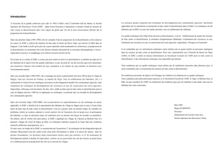 Introduction

A l'occasion de la grande sécheresse qu'a subi en 1984 le Sahel, situé à l'extrémité Sud du Sahara, la Société             Les présents guides compilent des techniques de développement des communautés agricoles, fa c i l e m e n t
Japonaise des Ressources Vertes (JGRC : Japan Green Resources Corporation) a entrepris l'étude de mesures de               applicables par les autochtones et permettant la lutte contre la désertification dans le Sahel. Ces techniques ont été
lutte contre la désertification dans cette région du globe que l'on dit la plus sérieusement affectée par la               élaborées par la JGRC au cours des études précitées, avec la collaboration des habitants.
progression de la désertification.
                                                                                                                           Ces guides techniques font l'objet d'une division en huit domaines, à savoir : l'établissement de projets des mesures
Dans une première étape (1985-1989), afin de connaître l'état de progression de la désertification et d'en analyser        de lutte contre la désertification, la formation d'organisations d'habitants, l'exploitation des ressources en eau,
les causes, la JGRC a collecté des données de base dans le bassin du fleuve Niger, qui traverse le Sahel dans sa           l'utilisation des ressources en eau, la conservation des terres agricoles, l'agriculture, l'élevage et le boisement.
longueur. Cette étude a révélé qu'en plus des causes naturelles (dont notamment les sécheresses), la progression de
la désertification est étroitement liée à des facteurs humains découlant de la croissance démographique, à savoir :        Il est souhaitable que ces informations techniques soient utilisées par un grand nombre de personnes impliquées
l'agriculture excessive, le surpâturage et la collecte excessive de bois de feu.                                           dans les mesures de lutte contre la désertification. Pour cela, conjointement avec l'Autorité du Bassin du Niger
                                                                                                                           (ABN), la JGRC a établi un bureau d'information au Secrétariat Exécutif de l'ABN pour la lutte contre la
Sur la base de ce constat, la JGRC a conclu que pour mettre un frein à la désertification, la stabilité du cadre de vie    désertification, et des informations techniques sont disponibles par Internet.
des habitants de la région revêt une grande importance, et que, du point de vue des activités agro-sylvo-pastorales,
une transition s'impose d'un modèle de type usurpateur à un modèle de type durable en harmonie ave c                       Nous souhaitons que ces guides techniques soient utilisés par de nombreuses personnes dans plusieurs pays, et
l'environnement naturel.                                                                                                   qu'ils contribuent ainsi à l'avancement des mesures de lutte contre la désertification.


Dans une seconde étape (1990-1995), elle a aménagé une ferme expérimentale d'environ 100 ha dans le village de             De nombreuses personnes du Japon et de l'étranger ont collaboré à la rédaction de ces guides techniques.
Magou, situé aux environs de Niamey, la capitale du Niger. Avec la collaboration des habitants, elle y a                   Nous souhaitons plus particulièrement remercier ici le Secrétariat Exécutif de l'ABN, le Niger, le Burkina Faso, le
expérimenté et évalué diverses techniques nécessaires au développement durable des communautés agricoles, dont             Mali, les pays membres de l'ABN, les techniciens des nombreux pays qui ont contribué à cette étude, ainsi que les
notamment des techniques de développement des ressources en eau, de conservation des terres agricoles,                     habitants des zones concernées.
d'agriculture, d'élevage et de boisement. De plus, elle a établi un plan type de lutte contre la désertification pour la
zone de Magou (environ 1.800 ha) en appliquant ces techniques, et présenté ainsi un exemple de développement
des communautés agricoles.


Dans une troisième étape (1996-2000), tout en poursuivant ses expérimentations sur des techniques de nature
applicable, la JGRC a bénéficié de la participation des habitants du village de Magou pour la mise à l'essai d'une                                                                                Mars 2001
partie du plan type de lutte contre la désertification. Cela lui a permis, dans un premier temps, de connaître les                                                                                Shigeo KARIMATA
problèmes relatifs au système cadastral et social soulevés lors de l'exécution d'un tel projet avec la participation                                                                              Directeur
des habitants, et, dans un deuxième temps, de rechercher avec ces derniers des façons de résoudre ces problèmes.                                                                                  Département des activités outre-mer
Par ailleurs, afin de vérifier leur polyvalence, la JGRC a appliqué aux villages de Yakouta au Burkina Faso et à                                                                                  Société Japonaise des Ressources Vertes
plusieurs villages du cercle de Ségou au Mali, les techniques élaborées jusque-là au Niger dans des conditions
naturelles différentes (précipitations, etc.).
En deux mots, les études de la JGRC se caractérisent par l'acquisition q de techniques de développement agricole
utilisant efficacement l'eau des oueds (cours d'eau dont l'écoulement se limite à la saison des pluies) dans les
plaines d'inondation, ces dernières étant relativement fertiles mais peu utilisées, et w de techniques de
développement global et durable de l'agriculture, centrées sur la conservation des sols des terrains en pente douce
et le rétablissement de la productivité des sols où se trouvent les villages.
 