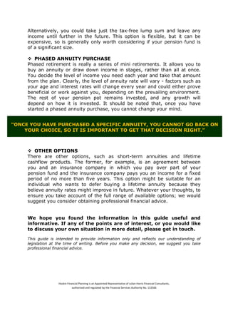 Guide to annuities | PDF