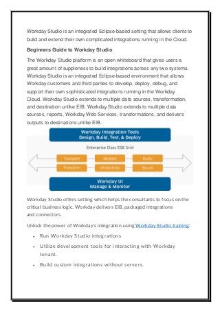 Guide to a Workday Studio Training | PDF