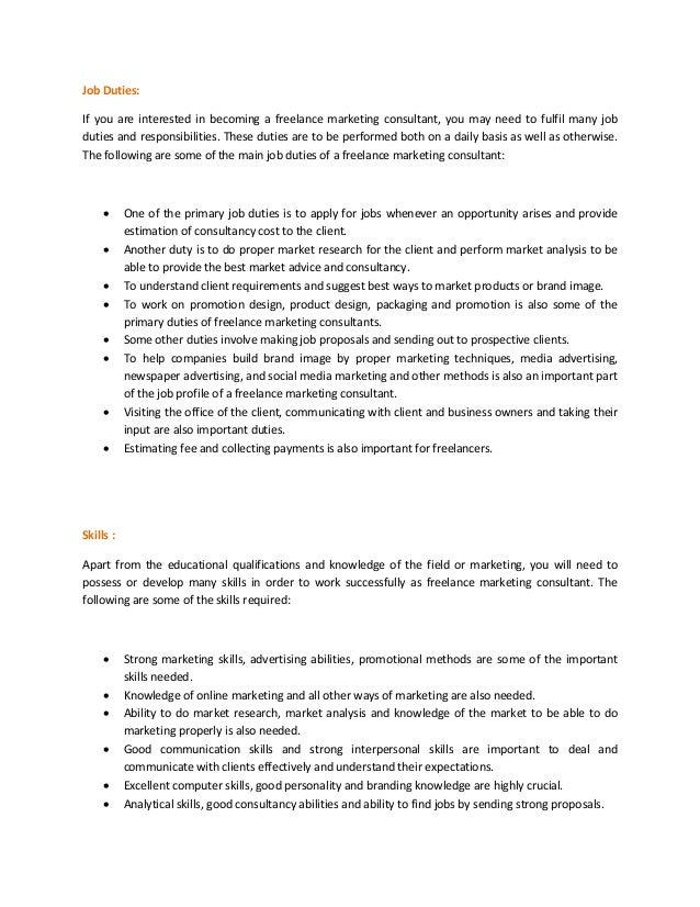 freelance marketing work