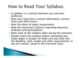 Guide To Being A Successful College Student | PDF