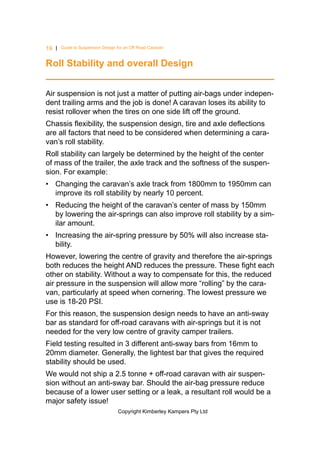 Guide to Best Suspension Design for Off Road Caravan | PDF