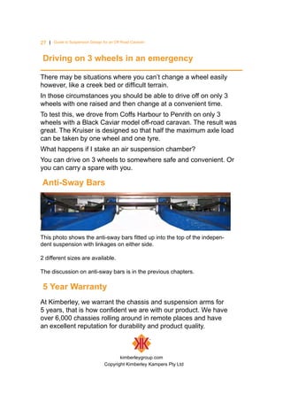 Guide to Best Suspension Design for Off Road Caravan | PDF