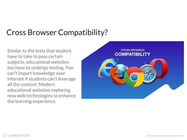 Guide to Browser Compatibility for Online Learning Platforms | PPT