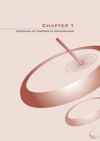 Chapter 1
Overview of Corporate Governance
 