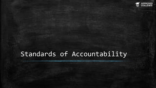 Standards of Accountability
 