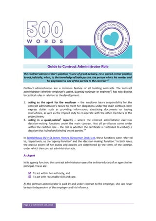 Guide for Construction Contract Administrators | PDF