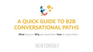 A QUICK GUIDE TO B2B
CONVERSATIONAL PATHS
What they are. Why you need them. How to create them.
 