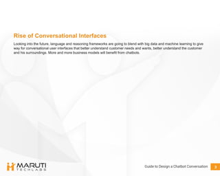 Designing a Chatbot Conversation