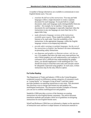 Guide To Devl Consumer Product Instructions