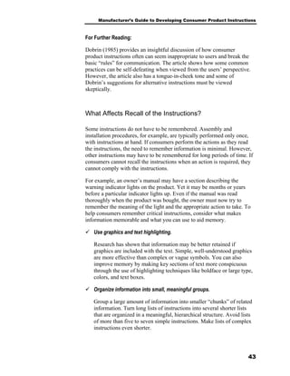 Guide To Devl Consumer Product Instructions