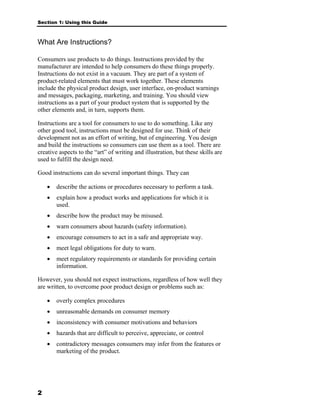 Guide To Devl Consumer Product Instructions