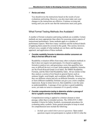 Guide To Devl Consumer Product Instructions