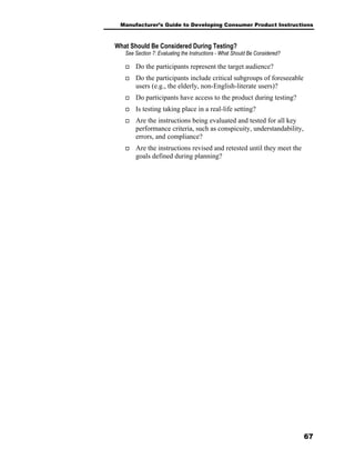 Guide To Devl Consumer Product Instructions